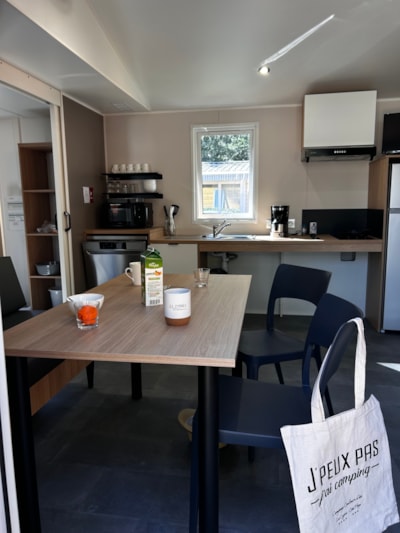 COMFORT Mobile home for people with reduced mobility 2bed. CATLEYA 35m² + Semi-covered terrace