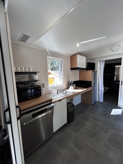 COMFORT Mobile home for people with reduced mobility 2bed. CATLEYA 35m² + Semi-covered terrace