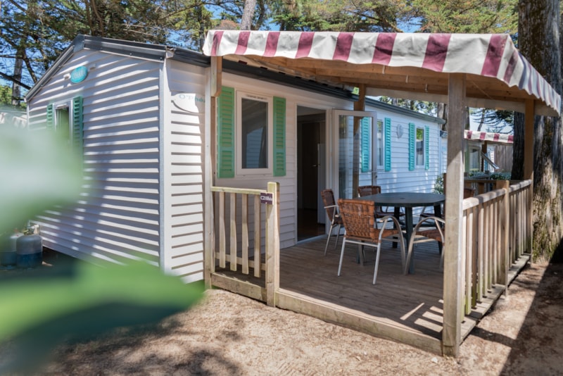 ECO Mobilheim 3 Zimmer MAGDALENA (über 10 Jahre) 29m² + halbüberdachte Terrasse