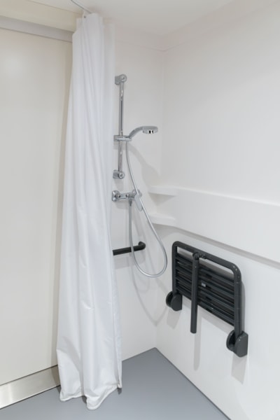 COMFORT Mobile home for people with reduced mobility 2bed. CATLEYA 35m² + Semi-covered terrace
