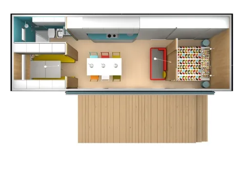 Mobil Home 2 Chambres / 1 Salle De Bains - Terrasse Couverte