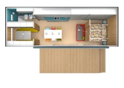 Mobile-home 2 bedrooms / 1 bathroom - sheltered terrace — 9