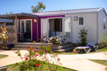 Mietunterkunft - Cabane De La Réserve Cosy - Les Méditerranées - Camping Beach Garden