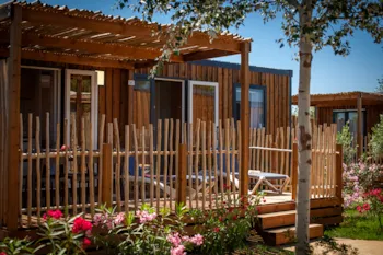 Mietunterkunft - Cabane De La Réserve Collection - Les Méditerranées - Camping Beach Garden