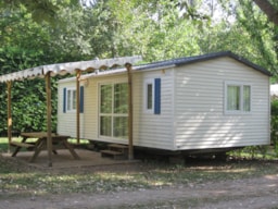 Mietunterkunft - Mobil Home Week End - Sun Roller Ou Louisiane Oakley - Camping Les CERISIERS - Hôtel le Vallon