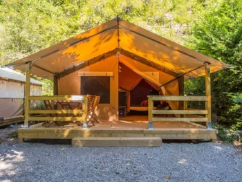 Mietunterkunft - Victoria Lodge - Camping La Blaquière