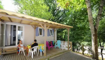 Mietunterkunft - Mobile Home Altaïr Am Fluss - Camping La Blaquière