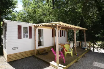 Mietunterkunft - Mobile Home Titania Am Fluss - Camping La Blaquière