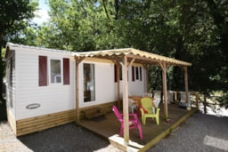 Huuraccommodatie(s) - Mobile Home Titania Aan De Rivier - Camping La Blaquière