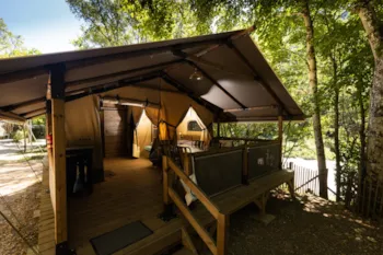 Mietunterkunft - Kenya Lodge 34 - Camping La Blaquière