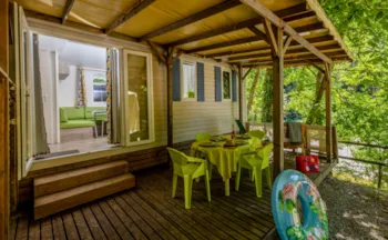 Mietunterkunft - Mobile Home Altaïr Am Fluss - Camping La Blaquière