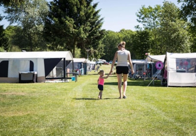 Pitch Comfort - electricity 10A / car / small tent / water and drainage point / TV, Wifi / taxes included