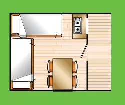 Gîte En Bois - Max. 4 Pers.(Sans Toilette/Douche)