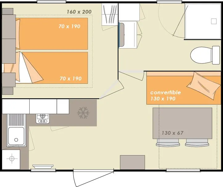 Sunhome*2 - Max. 2 Pers.