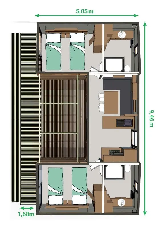 Premium Lodge Avec Lave-Vaisselle