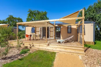 Mietunterkunft - Cottage Lévézou 3 Schlafzimmer Premium - Camping Sandaya Les Rivages