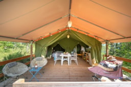Mietunterkunft - Zelt Ciela Nature 2 Zimmer - Camping Les 2 Soleils