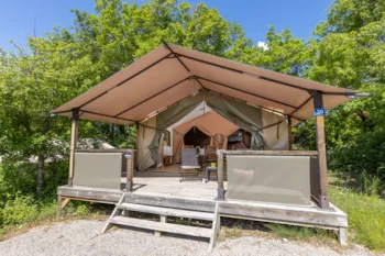 Mietunterkunft - Zelt Ciela Nature 2 Zimmer - Camping Les 2 Soleils