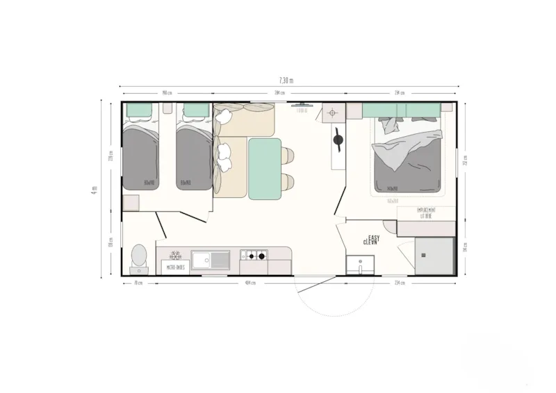 Mobil-Home Ciela Privilège - 2 Chambres - Lave-Vaisselle, Barbecue