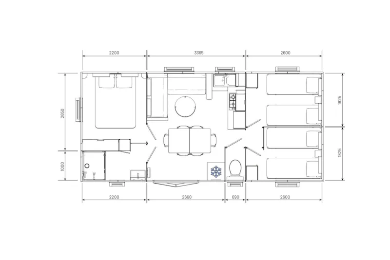 Mobil-Home Ciela Privilège - 3 Chambres - Lave-Vaisselle, Barbecue