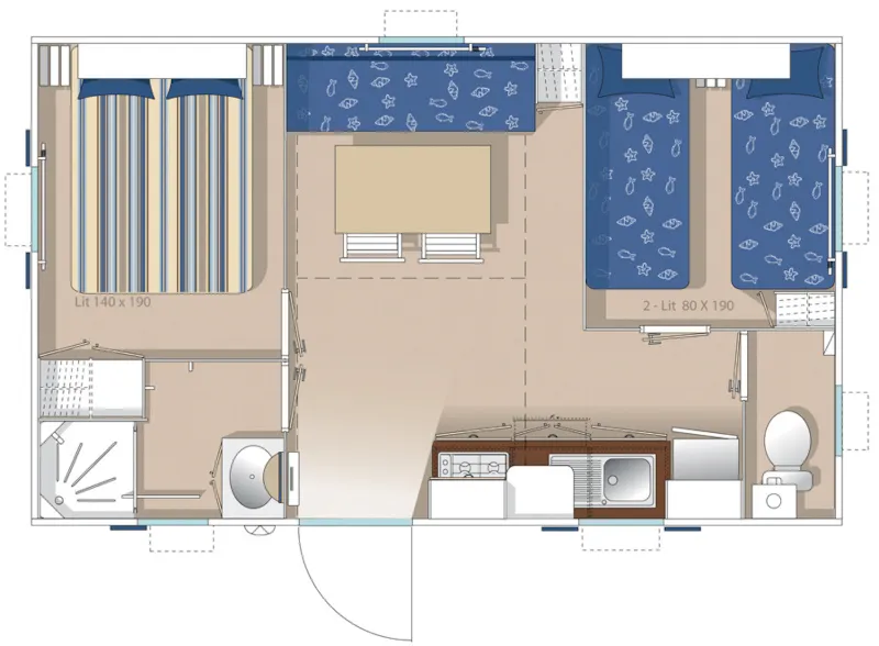Mobil-Home Ciela Classic - 2 Chambres