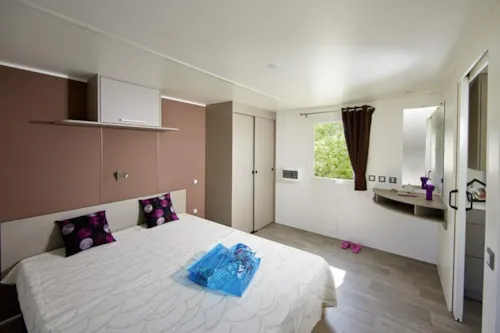 Mietunterkunft - Mobilheim Pmr Für Eingeschränkt Mobiler Personen 35M² - Bedeckte Terrasse 15M² (2 Zimmer) - image n°4 - Camping Saint Disdille
