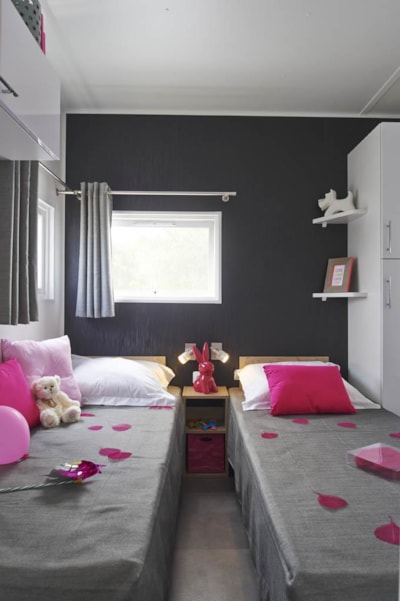 Mobile home TAOS 3 bedrooms - 38 m²-  semi-covered terrace of 27 m²