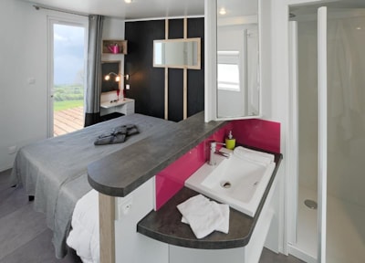 Mobile home TAOS 3 bedrooms - 38 m²-  semi-covered terrace of 27 m²