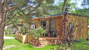 Locatif - Mobilheim TAOS 2 zimmer - 35m² - halbüberdachte Terrasse von 27 m² - Camping Saint Disdille