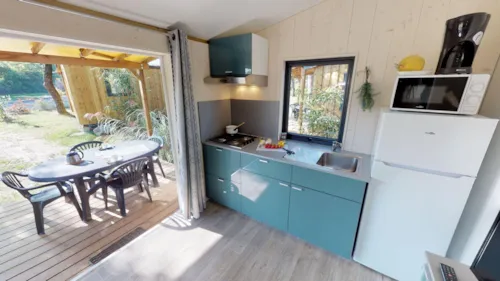 Huuraccommodatie(s) - Tithome (2 Kamers) - Toilet En Aanrecht Met Koud Water - image n°3 - Camping Saint Disdille
