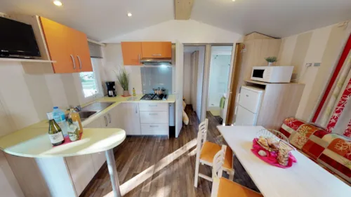 Location - Mobilhome Leman 29M² - Terrasse Couverte 12M² (2 Chambres) - image n°3 - Camping Saint Disdille