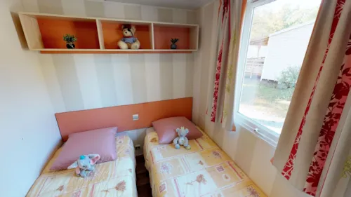 Location - Mobilhome Leman 29M² - Terrasse Couverte 12M² (2 Chambres) - image n°5 - Camping Saint Disdille