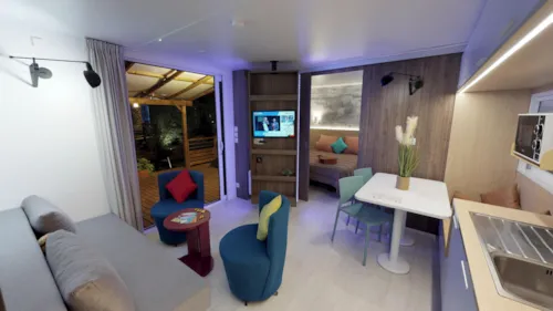 Location - Mobilhome Taos 2Ch - 35M² - Terrasse Semi Couverte 27M² - image n°3 - Camping Saint Disdille