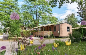 Locatif - Stacaravan SAVOIE 31m²  - overdekt terras 15m² (2 kamers) - Camping Saint Disdille