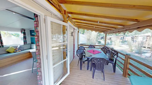 Mietunterkunft - Mobilheim Savoie 31M² - Bedeckte Terrasse 15M² (2 Zimmer) - image n°2 - Camping Saint Disdille