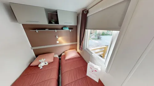 Huuraccommodatie(s) - Stacaravan Alpage 32M² - Overdekt Terras 15M² (3 Kamers) - image n°7 - Camping Saint Disdille