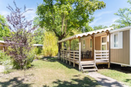 Location - Mobilhome Alpage 32M² Avec Climatisation - Terrasse Couverte 15M² (3 Chambres) - Camping Saint Disdille