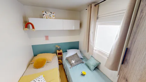 Mietunterkunft - Mobilheim Haute-Savoie 3 Zimmer 35M² - Bedeckte Terrasse 18M²-6 Pers. - image n°3 - Camping Saint Disdille