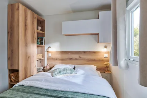Mietunterkunft - Mobilheim Haute-Savoie 3 Zimmer 35M² - Bedeckte Terrasse 18M²-6 Pers. - image n°7 - Camping Saint Disdille