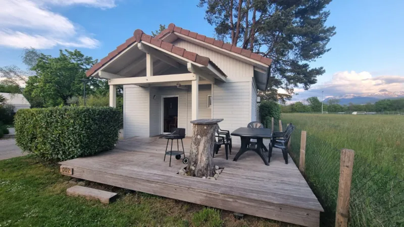 Chalet Terrasse Couverte (1 Chambre 2Prs + Mezzanine 4 Couchages)