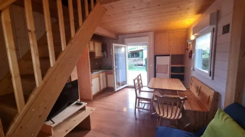 Mietunterkunft - Chalet Terrasse Couverte (1 Chambre 2Prs + Mezzanine 4 Couchages) - image n°5 - Camping Saint Disdille