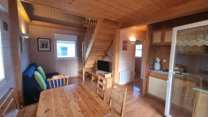 Chalet Terrasse Couverte (1 Chambre 2Prs + Mezzanine 4 Couchages)