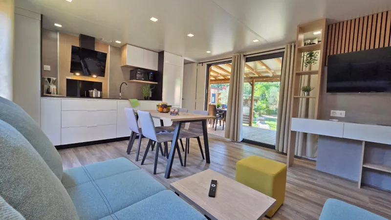 Mobilhome Elegance 2 Ch - 40M² - Terrasse Semi-Couverte 35M²
