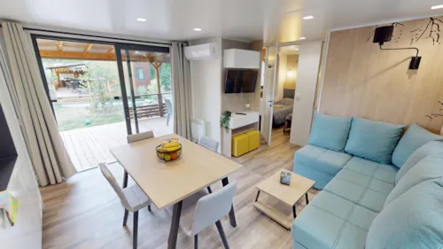Location - Mobilhome Elegance 3 Ch - 40M² - Terrasse Semi-Couverte 35M² - image n°4 - Camping Saint Disdille