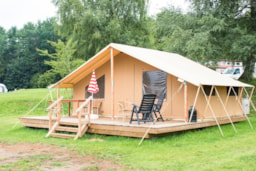 Accommodation - Safari Tent With Restroom - Camping La Colline
