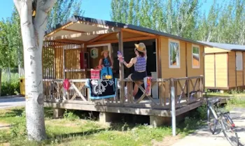 Mietunterkunft - Angepasster Bungalow - Capfun - Camping El Escorial