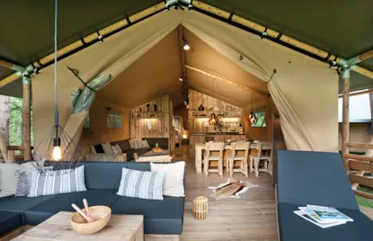 Safari Lodge Tent Zebra