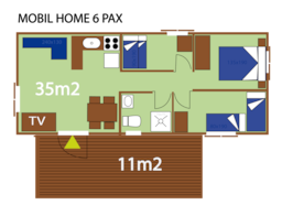 Huuraccommodatie(s) - Bungalow Plus - Camping-Bungalow Park Serra de Prades