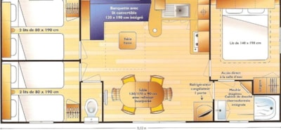 Mobile Home Family 30 m²  (3 bedrooms) — 7