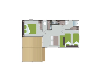 Cottage Loggia 26 m² -  sheltered terrace — 8